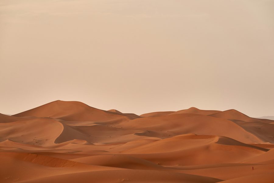 Golden sand dunes of the Silk Road